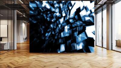 Abstract square 3 d digital background Wall mural