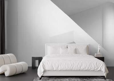 Abstract white minimal architecture details Wall mural