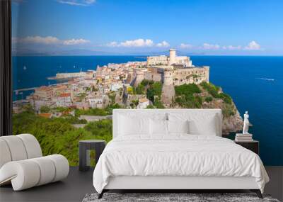 Coastal landscape with old town of Gaeta Wall mural