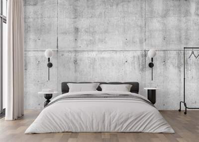 White grungy concrete wall, background texture Wall mural