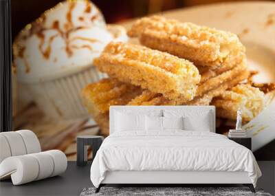 Spanish Churro Dessert Plate Wall mural