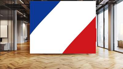 Bastille Day, French National Day background illustration of the flag of France Wall mural