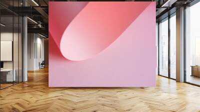 Abstraction of a design pink paper. Empty space on monochrome paper. Wall mural