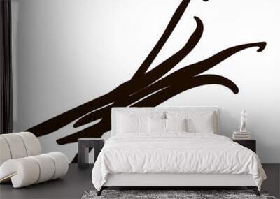 Vanilla. sticks flat Vector illustration for web Wall mural