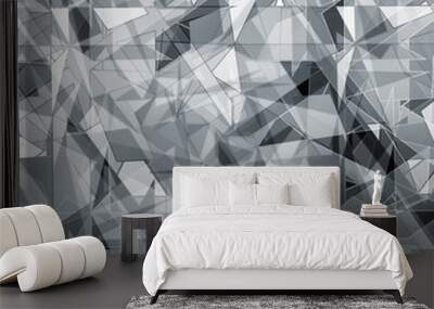 background triangle simple texture abstract technological art Wall mural