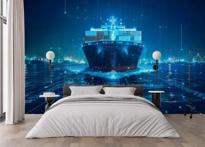 Cybersecurity Innovations Transforming the Maritime Industry s Digital Future Wall mural