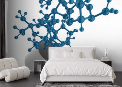 capsule shows molecule Wall mural