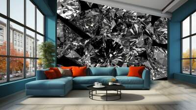 Diamonds 3d in composition as concept Wall mural