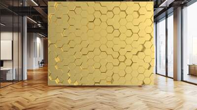 Gold metal plate background or texture Wall mural