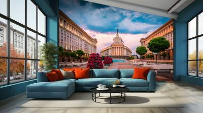 stunning view of sofia city center on a summer sunset in bulgaria Wall mural