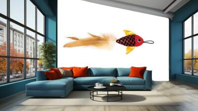 goldfish on white toys for dog and cat pet Wall mural