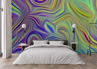 Abstract oil painting. Colorful smudged background Wall mural