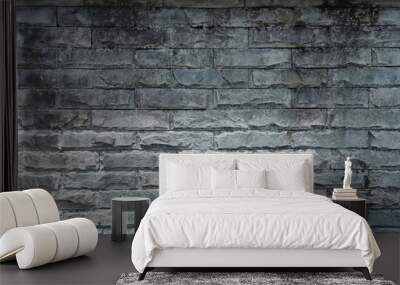 Background. The textured surface of the outer wall of grey stone Wall mural