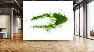 Green eye shadow isolated on white background. Wall mural