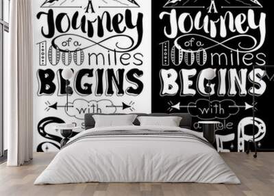 Inspirational motivational quote Wall mural