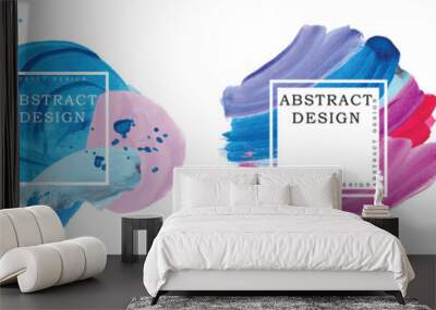 Logo art brush paint vector. Wall mural