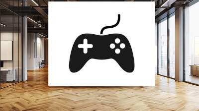 Joystick icon isolated on white background. Control console for video game. Vector illustration Wall mural