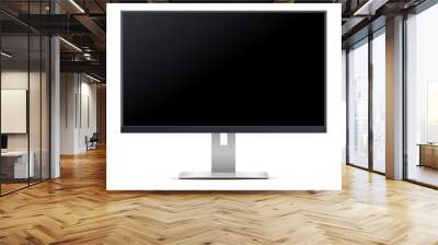 tv screen with black screen. mockup monitor allow you to display your designs and layouts into a dig Wall mural