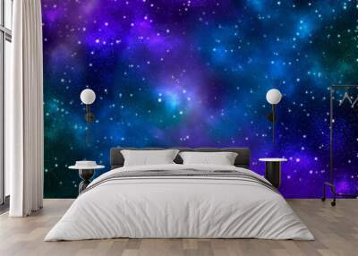 Starry sky cosmos abstract background Wall mural