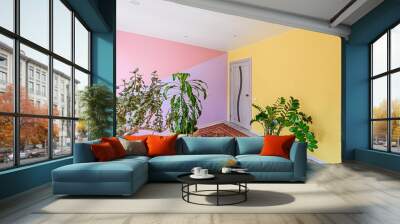 standard interior apartment. living room with sofa Wall mural