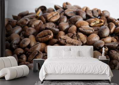 Coffee beans close up Wall mural