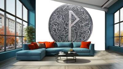 rune of joy with ornament on the pendant Wall mural