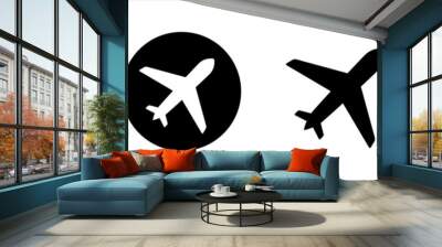 Airplane icon symbol vector illustration set. Vector illustration.	 Wall mural