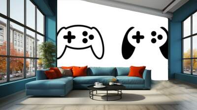 Game console icon symbol signs stickers, vector illustration Wall mural