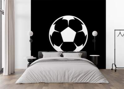 Soccer ball icon. football symbol sign for sports apps and websites Wall mural