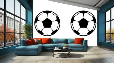 Soccer ball icon. football symbol sign for sports apps and websites Wall mural