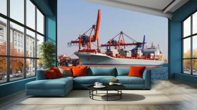 Container Ship Wall mural