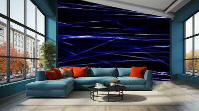 Abstract dark blue background, design template Wall mural