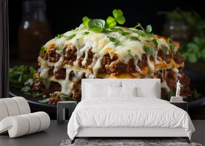 Italian  lasagna Wall mural