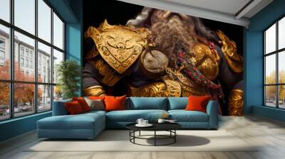 viking warrior king.  Generative AI . Wall mural