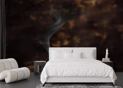 Burning luxury Cuban cigar Wall mural