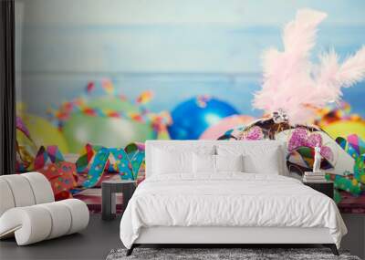 Colourful carnival panoramic banner Wall mural