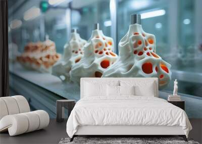 3D printing innovations, from fashion to prosthetics. Wall mural