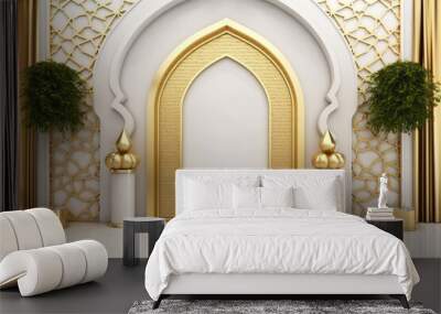 Mughal architecture Indo-Islamic wall backdrop Wall mural