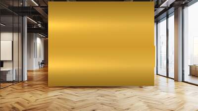 Gold metallic texture. Polished metal surface. Vector background Wall mural