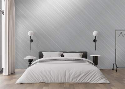 Metal brushed texture. Wall mural