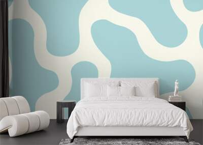 Vector seamless pattern with creative abstract shapes. Drawing trendy endless texture. Delicate modern design Wall mural