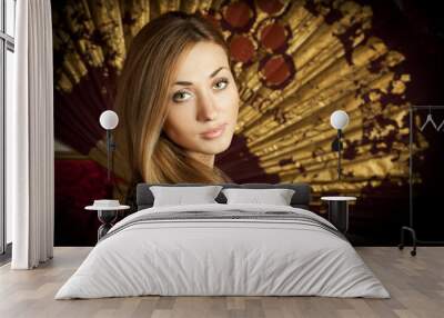 Gorgeous young lady Wall mural