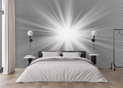 vector illustration of abstract flare light rays Wall mural