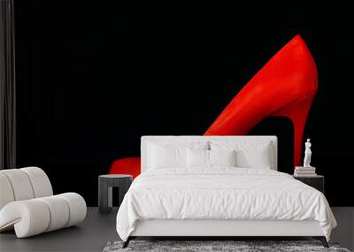 Red High Heel Wall mural