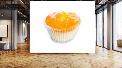 Cupcakes jam orange sweet dessert snack background Wall mural