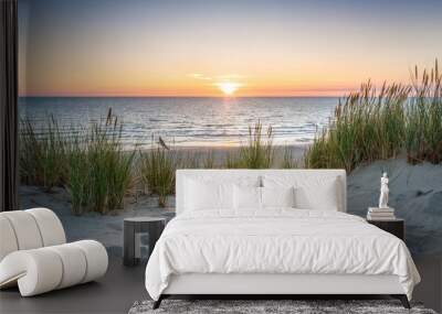 Sunset at the dune beach
 Wall mural