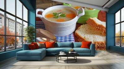 fish soup with rice 2 Wall mural