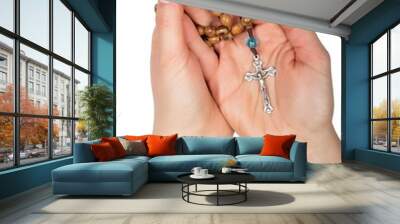 Wooden rosary Wall mural