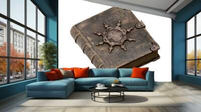 Ancient magic spell book. Isolated 3D rendering. Wall mural