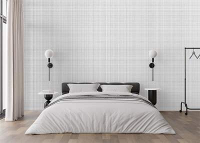 White fabric texture pattern background. White linen canvas weave material. Wall mural